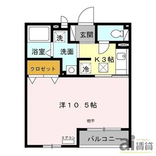 埼玉県新座市野火止6【アパート】の間取り