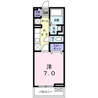 キルシュブラウ【1階】の間取り