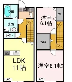 ナディア Bの間取り