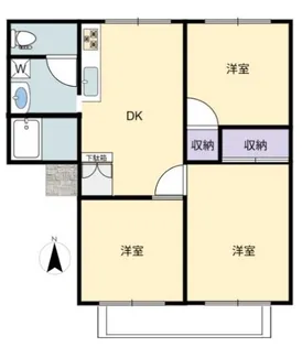 グリーンハイツ【2階】の間取り