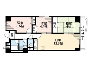 ラフィーネ高塚【2階】の間取り