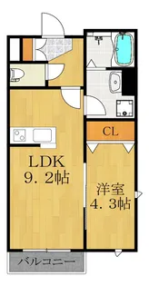 神奈川県川崎市中原区井田中ノ町【マンション】の間取り