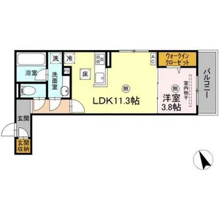 campanella舟入南【3階】の間取り