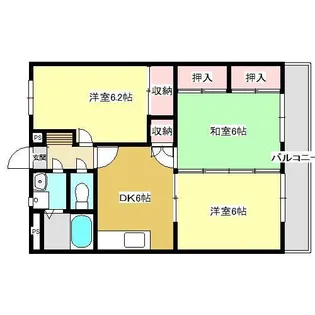 アール クリエイト星が丘【1階】の間取り