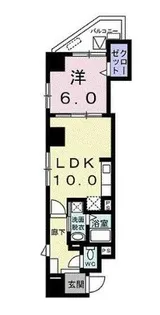サンブルーム赤坂【7階】の間取り
