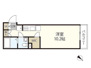 COLLINA山田【2階】の間取り
