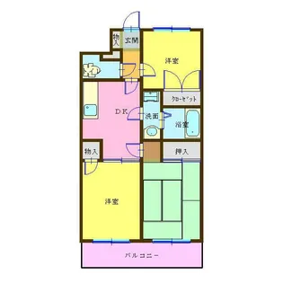 レトゥールビヨン松小田IV【1階】の間取り