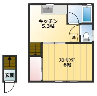 神奈川県鎌倉市大町1【アパート】の間取り