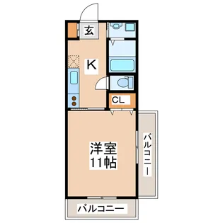 メゾン・ド・一熊【6階】の間取り