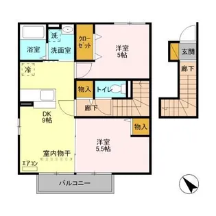 埼玉県さいたま市緑区大字大門【アパート】の間取り
