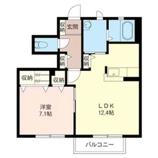 フォレスト冨士山【1階】の間取り