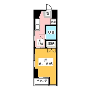 ハイツ赤堤【4階】の間取り