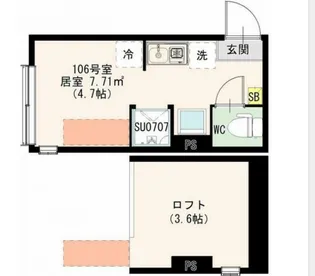 ハーモニーテラス若宮VII【1階】の間取り