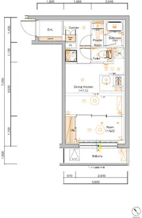 東京都江東区永代2【マンション】の間取り
