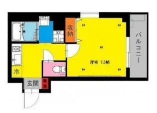 b CASA Higashimonzen【3階】の間取り
