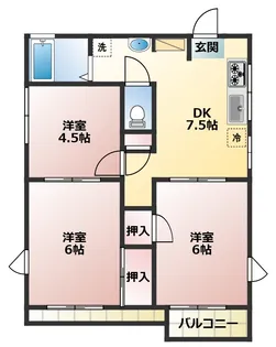 神奈川県横浜市港北区高田西4【アパート】の間取り