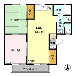 ガーデンハイツ相ノ谷【2階】の間取り