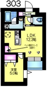 メゾンクレール谷在家【3階】の間取り
