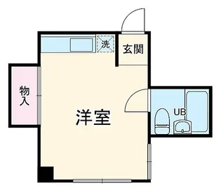 1Rの間取り画像