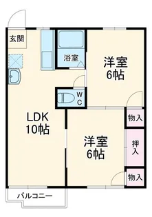 エステート和田【1階】の間取り