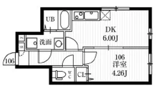ミハス成増【1階】の間取り