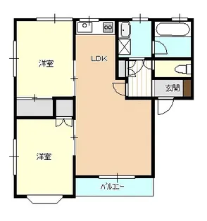 新潟県新発田市豊町1【アパート】の間取り