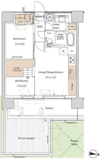 東京都江東区木場6【マンション】の間取り