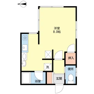 スバル南万代【2階】の間取り