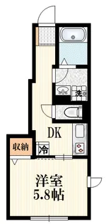 フィールド サザン【1階】の間取り
