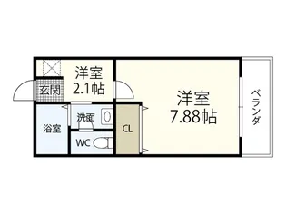 プロスパーヒロ【1階】の間取り
