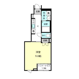 ユニヴェールII【1階】の間取り