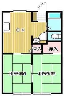 ニューコーポ友愛【1階】の間取り