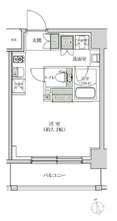 ルブリカント アラカワ ベース【9階】の間取り
