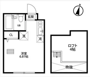 キャトルメゾン野方【2階】の間取り