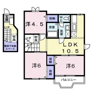 メゾン・リヴィエール【2階】の間取り