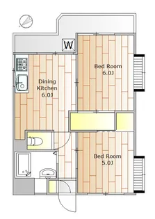 シルバー玉川【3階】の間取り