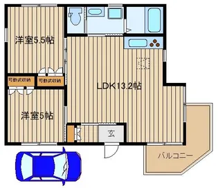 ソニフレア【1階】の間取り