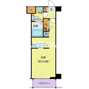 ラグディア麻布十番【4階】の間取り