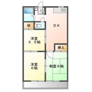 城山ハイツ【2階】の間取り