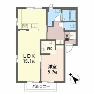 フレグランスひまわり【2階】の間取り