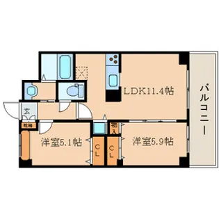 ガーデンコート碑文谷【4階】の間取り