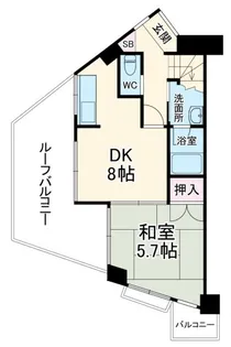 スカイハイツヴィラ横山台【5階】の間取り