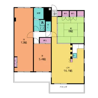 フォーラム向山【2階】の間取り