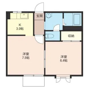 アルカディア【1階】の間取り