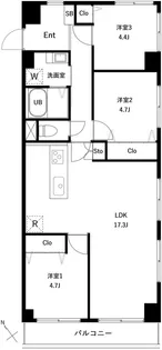 PARK MODERN西葛西【6階】の間取り