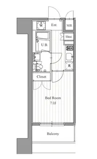 東京都江東区森下3【マンション】の間取り