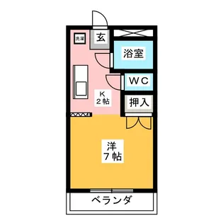 ラ・フォルテ・シバタ【1階】の間取り