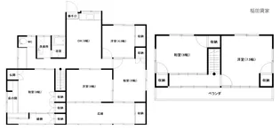 熊本県菊池郡菊陽町武蔵ヶ丘2【一戸建】の間取り