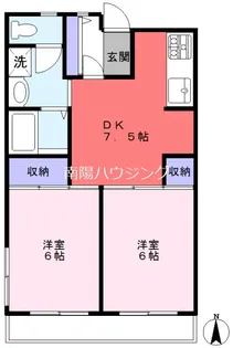 グランシャリオ砧【2階】の間取り