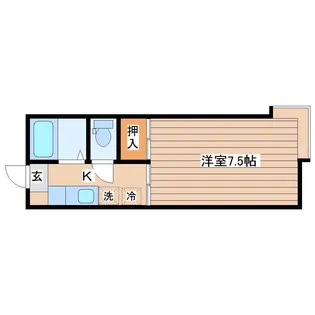 ホワイトファミール長町南【1階】の間取り